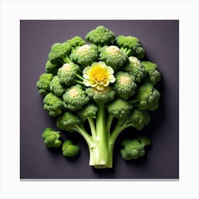 Broccoli Flower 10 Canvas Print
