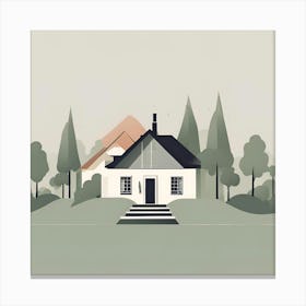 House In The Woods 1 Canvas Print