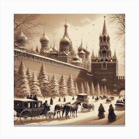 Moscow Winter Canvas Print