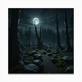 Dark Forest 48 Canvas Print