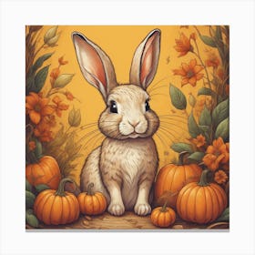 Pumpkin Bunny Canvas Print