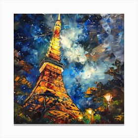 Paris At Night 1 Canvas Print