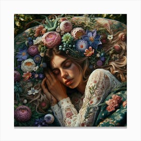 sleeping lady Canvas Print