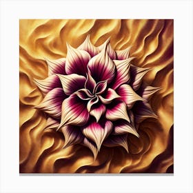 Abstract Flower Painting 4 Canvas Print