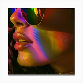 Rainbow Sunglasses Canvas Print