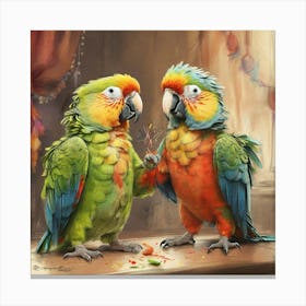 Parrots 11 Canvas Print