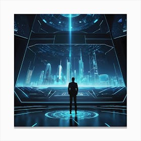 Futuristic City 14 Canvas Print