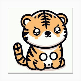 Cute Tiger 18 Canvas Print
