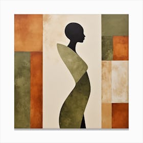 Silhouette Of A Woman Canvas Print