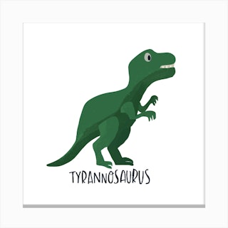 Tyrannosaurus Square Canvas Print