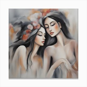 Two Women Canvas Print