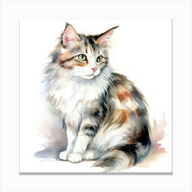 Minuet Cat Portrait 3 Canvas Print