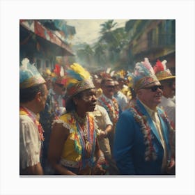 Colombian Festivities Haze Ultra Detailed Film Photography Light Leaks Larry Bud Melman Trendi (48) Canvas Print