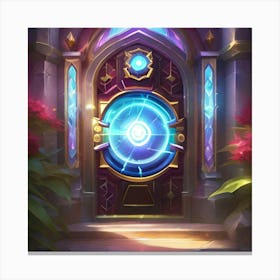 Blue portal  Canvas Print