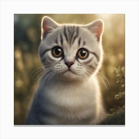 Cat In The Woods Canvas Print