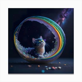 Cat Galaxy (55) Canvas Print