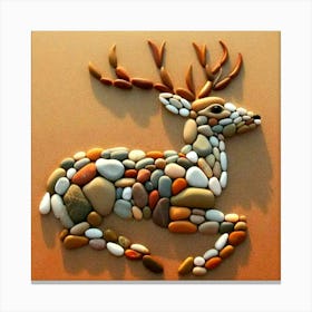 Pebble Deer Canvas Print