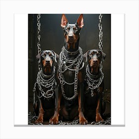 Dobermans Canvas Print