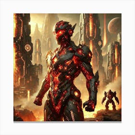 Nova Icarus Volcanic Bastion Scifi Canvas Print