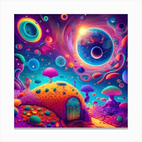 amazing colorful space Canvas Print