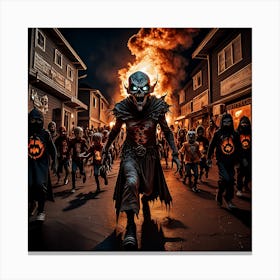 The streets of sorrow Canvas Print