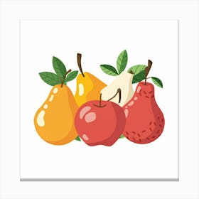 Pears And Apples Canvas Print