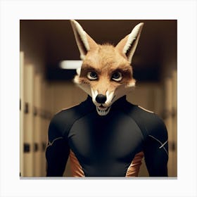 Fox In The Hallway Canvas Print