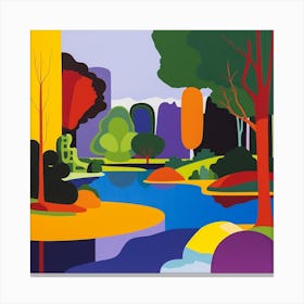 Abstract Park Collection Ibirapuera Park Sao Paulo 2 Canvas Print