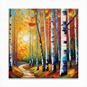 Birch Trees 8 Canvas Print