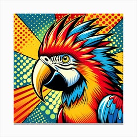 Pop Parrot 6 Canvas Print