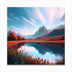 Mountain Lake 9 Canvas Print