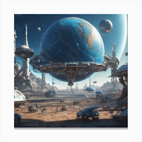Space City 10 Canvas Print