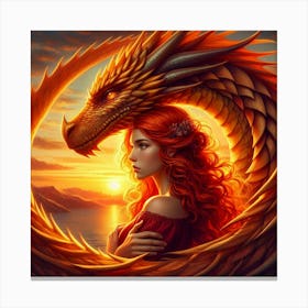 Dragon Girl 4 Canvas Print