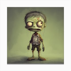 Zombie Boy Canvas Print