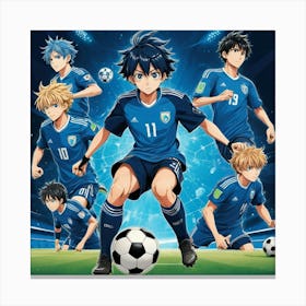 Soccer Team manga abime Canvas Print