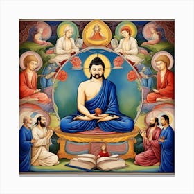 Buddha Was Not A Buddhist, Jesus Was Not A Christian, Muhammad Was Not A Muslim They Were Teachers Who Taught Love 3 Canvas Print