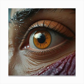 Eye Of A Zombie Canvas Print