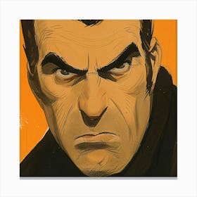 Man With An Angry Face Canvas Print