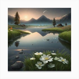 Landscape Painting 50 Canvas Print