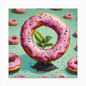 Donut Plant Art Print (2) Canvas Print