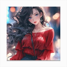 Anime Girl Canvas Print