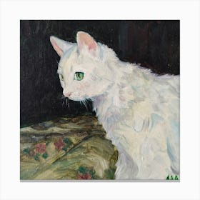 White Cat Canvas Print