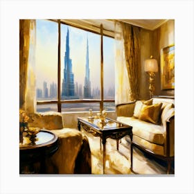 Dubai Skyline Canvas Print