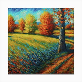 Autumn Road Canvas Print