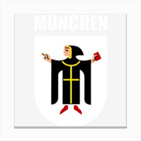 Munich Bavaria Coat Of Arms Souvenir Munchen Deutsch Gifts Canvas Print