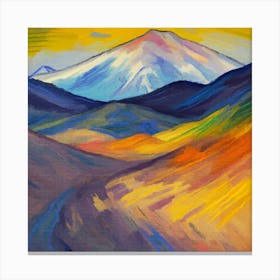 Mountain Of Colors Canvas Print