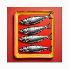 Sardines Art Prints (27) Canvas Print