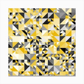 Yellow Triangles Canvas Print