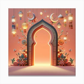 Ramadan Door Canvas Print