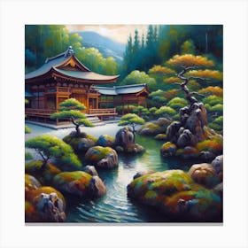 Asian Garden Canvas Print